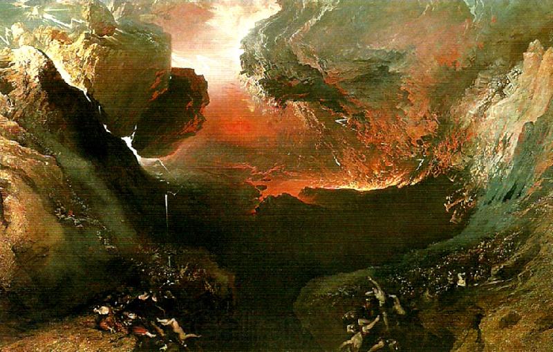 John Martin the great day of his wrath France oil painting art